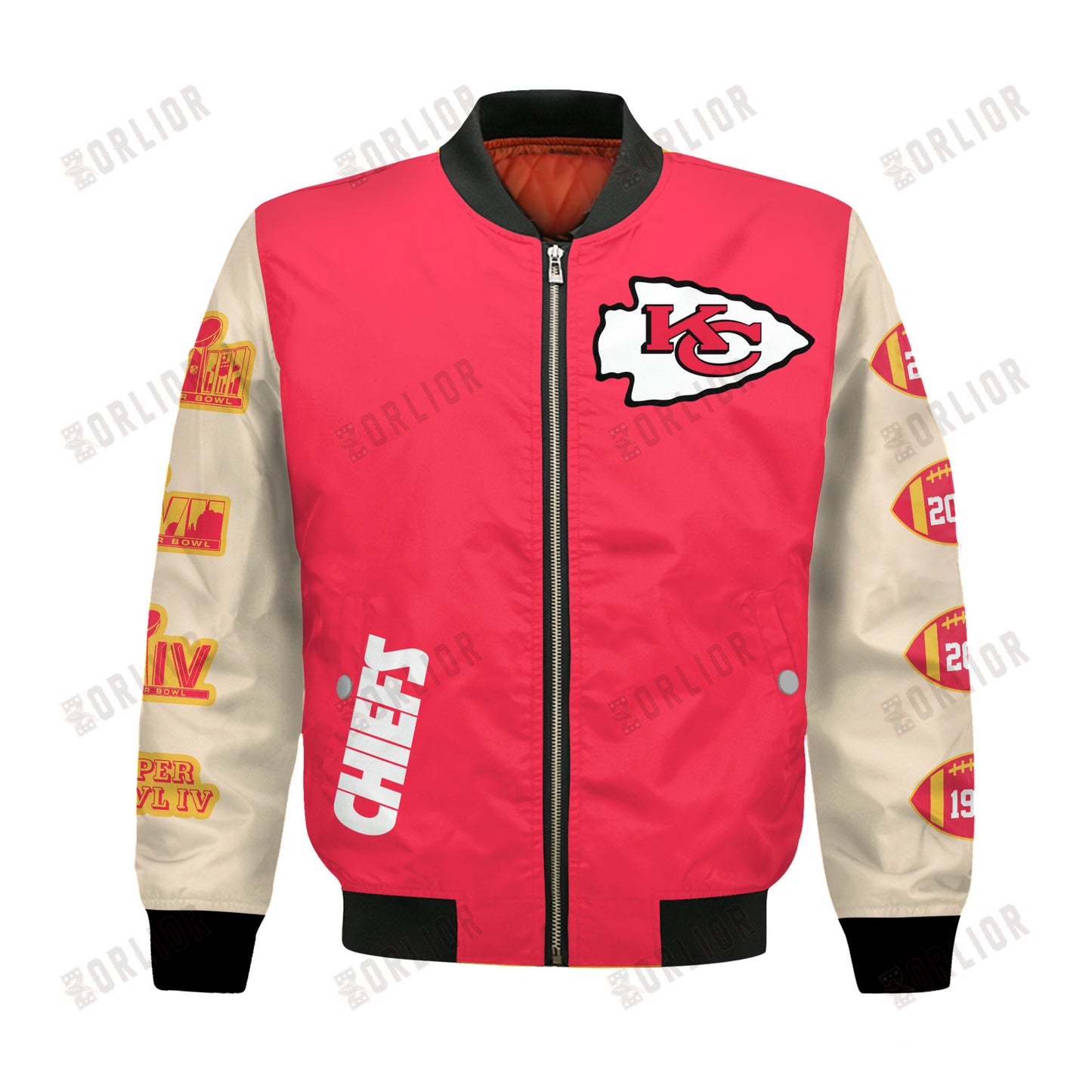 Kansas City Chiefs 4x Super Bowl Champions Design Bomber Jacket SFAT V13