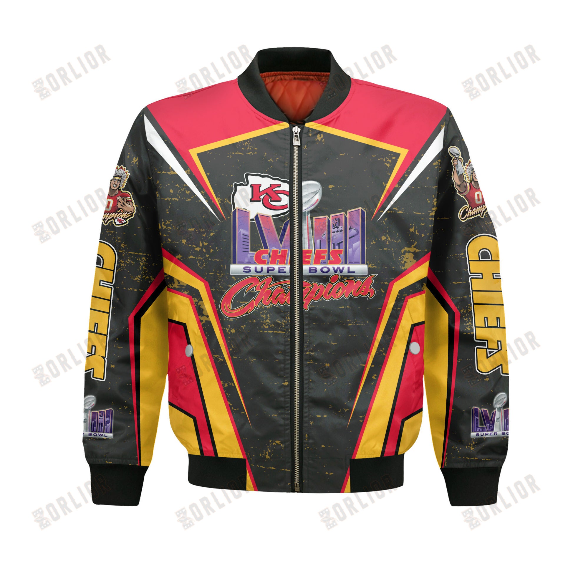 Kansas City Chiefs Super Bowl Champions Design Bomber Jacket SFAT V14