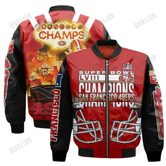 San Francisco 49ers National Football League Bomber Jacket STM V10