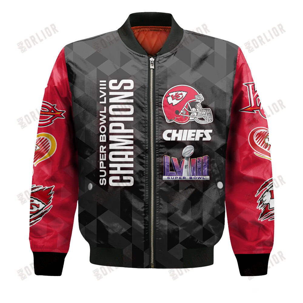 Kansas City Chiefs National Football League Design Bomber Jacket SFAT V16