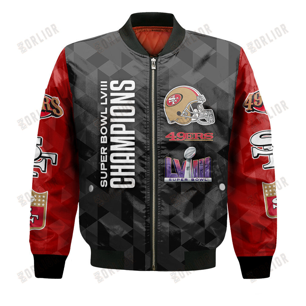 San Francisco 49ers National Football League Design Bomber Jacket SFAT V16
