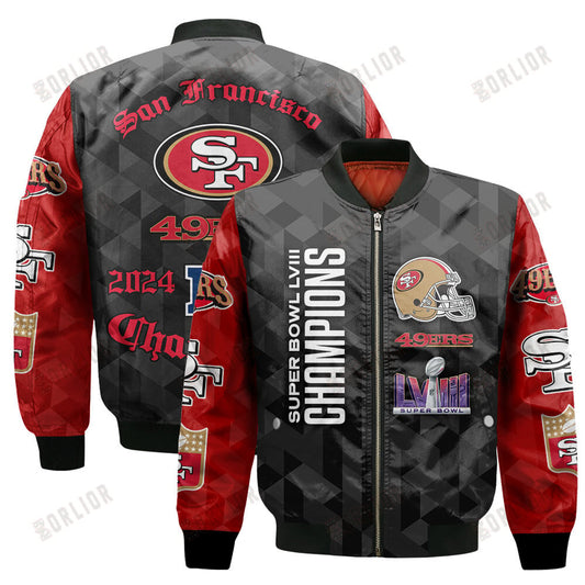 San Francisco 49ers National Football League Design Bomber Jacket SFAT V16