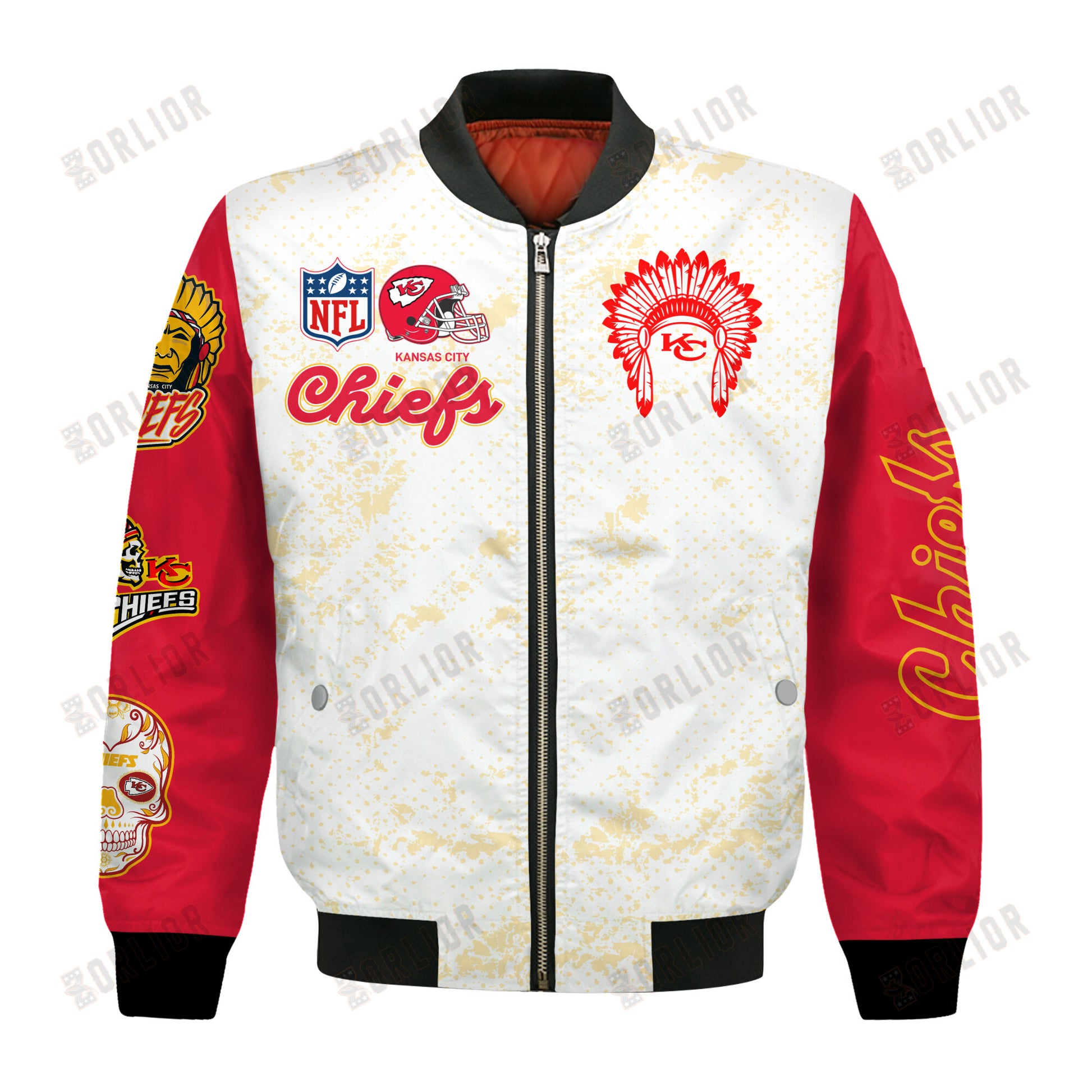 Kansas City Chiefs Team Logo NFL 2024 Design Bomber Jacket SFAT V24