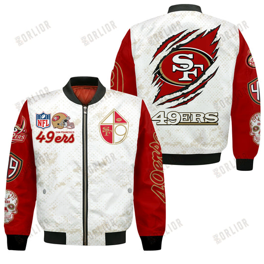 San Francisco 49ers Team Logo NFL 2024 Design Bomber Jacket SFAT V24