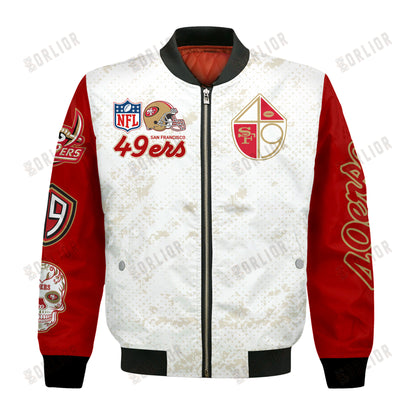San Francisco 49ers Team Logo NFL 2024 Design Bomber Jacket SFAT V24