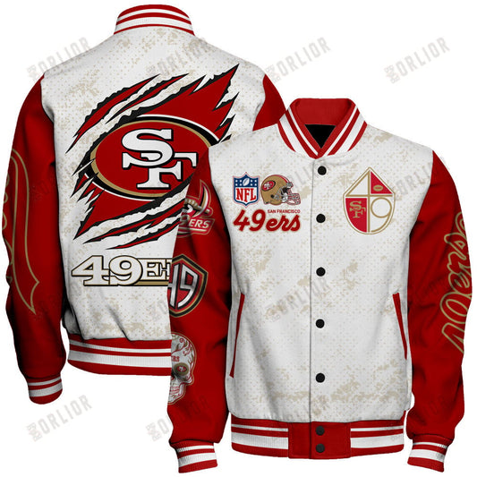 San Francisco 49ers Team Logo  2024 Unisex Varsity Jacket SFAT V24