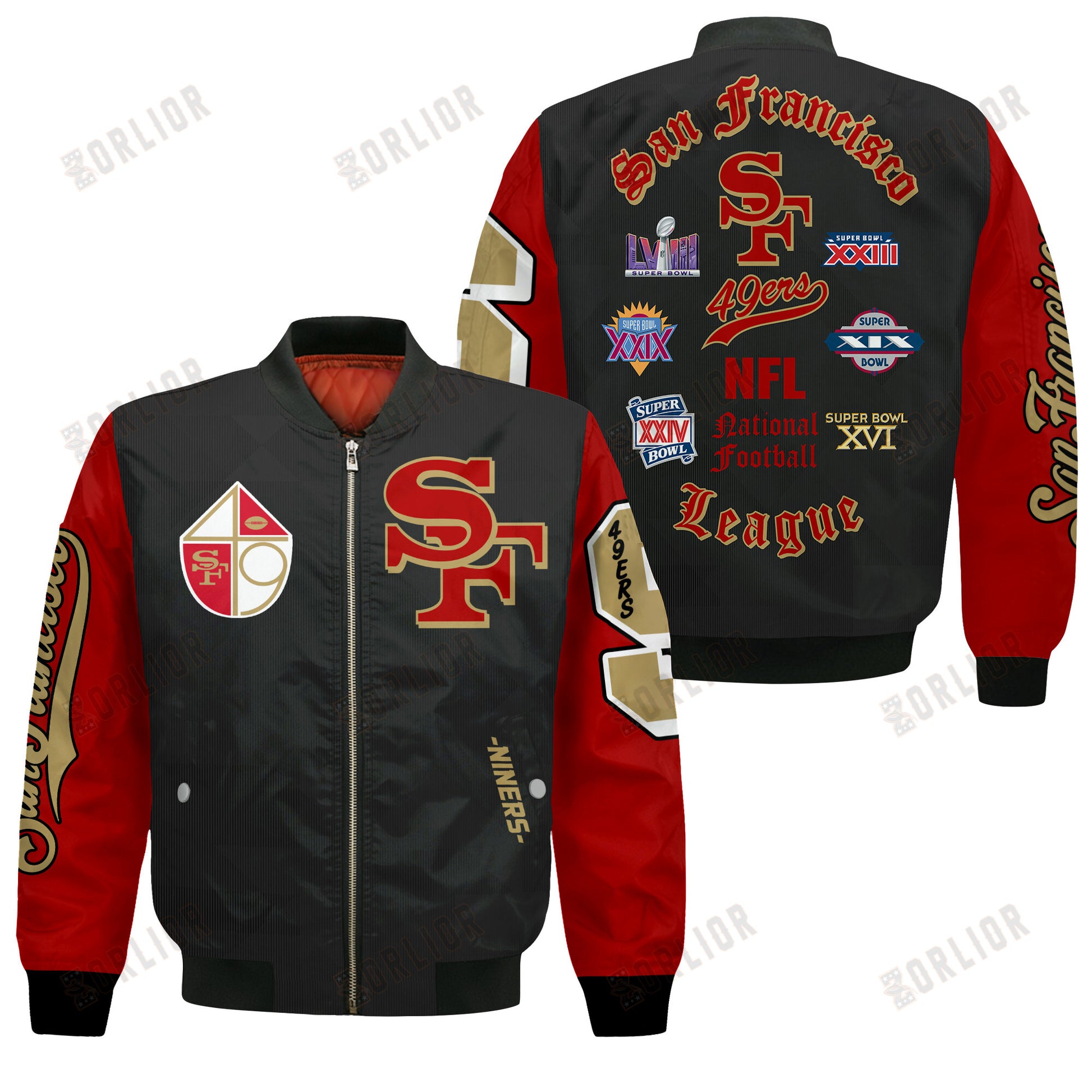 San Francisco 49ers National Football League 2024 Design Bomber Jacket SFAT V25