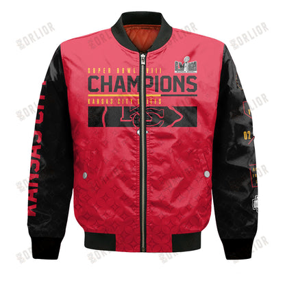 Kansas City Chiefs National Football League 2024 Champions Bomber Jacket V18
