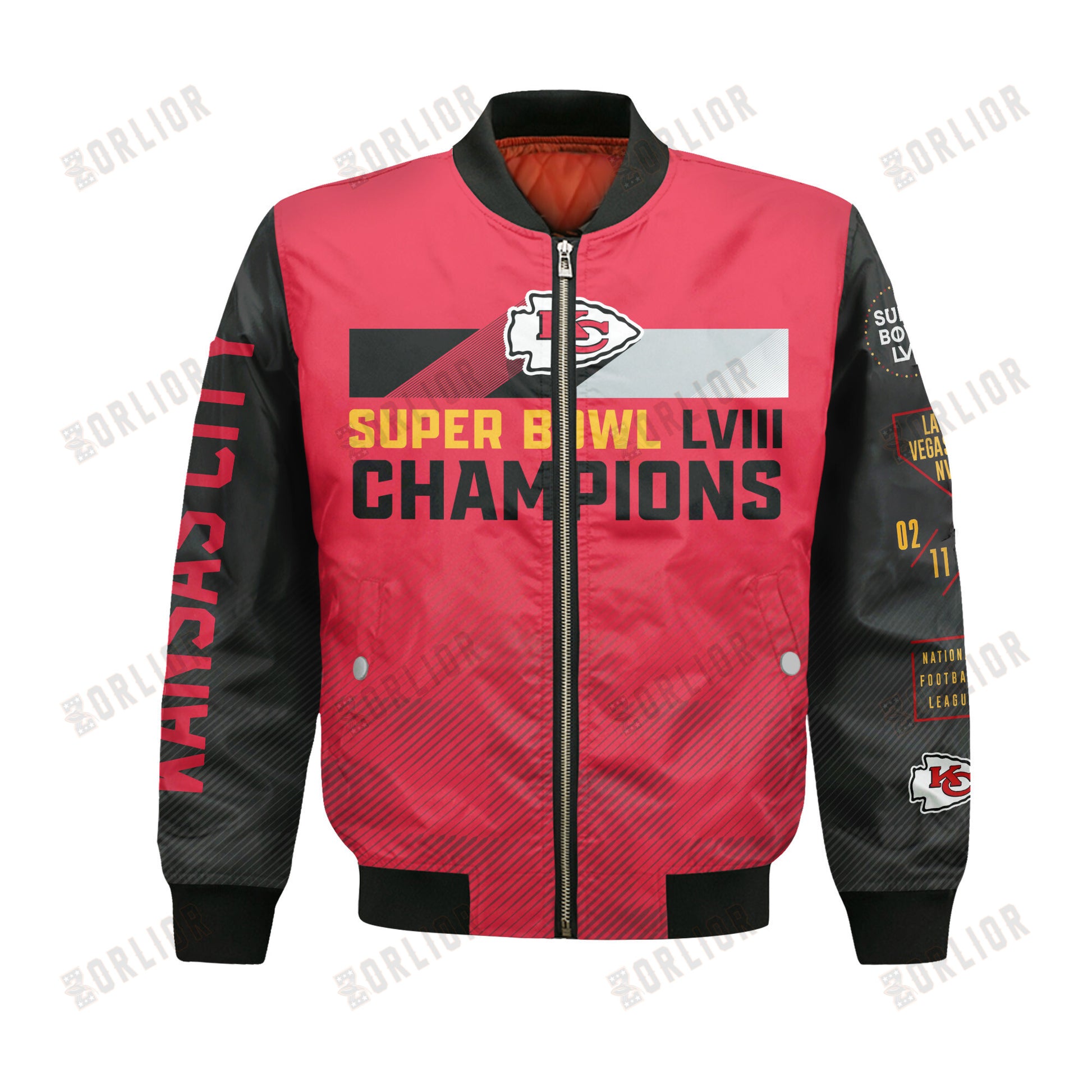 Kansas City Chiefs National Football League 2024 Champions Bomber Jacket V20