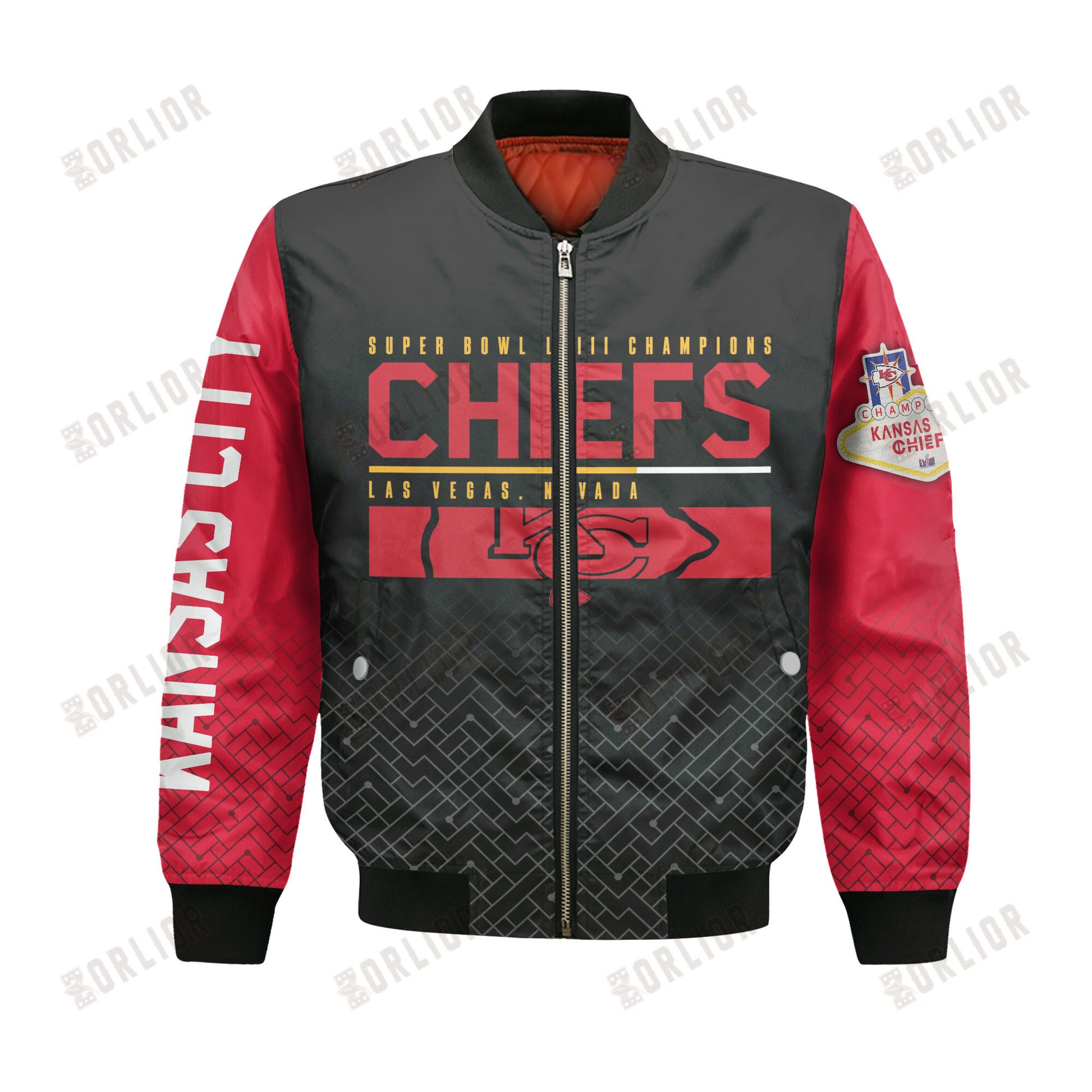 Kansas City Chiefs National Football League 2024 Champions Bomber Jacket V21