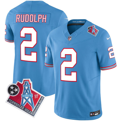 Titans 1997 Throwback Limited Vapor Jersey V2 - All Stitched