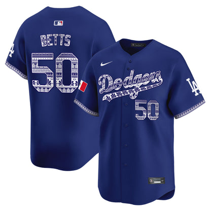 Los Angeles Dodgers Mexico Vapor Premier Limited Jersey V3 - All Stitched