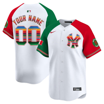 Yankees Mexico Vapor Premier Limited Custom Jersey - All Stitched