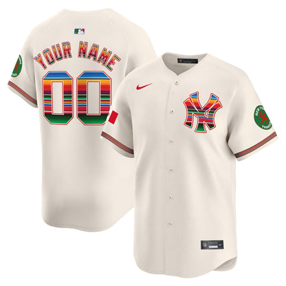 Yankees Mexico Vapor Premier Limited Custom Jersey - All Stitched