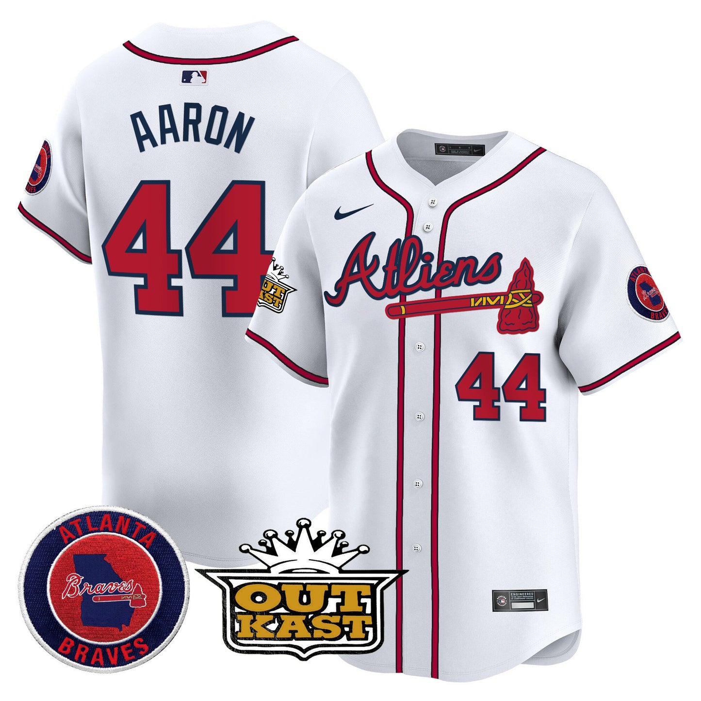 Atlanta Braves Atliens Vapor Premier Limited Jersey - All Stitched