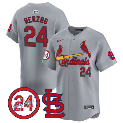 Whitey Herzog Cardinals 2024 Jersey - All Stitched