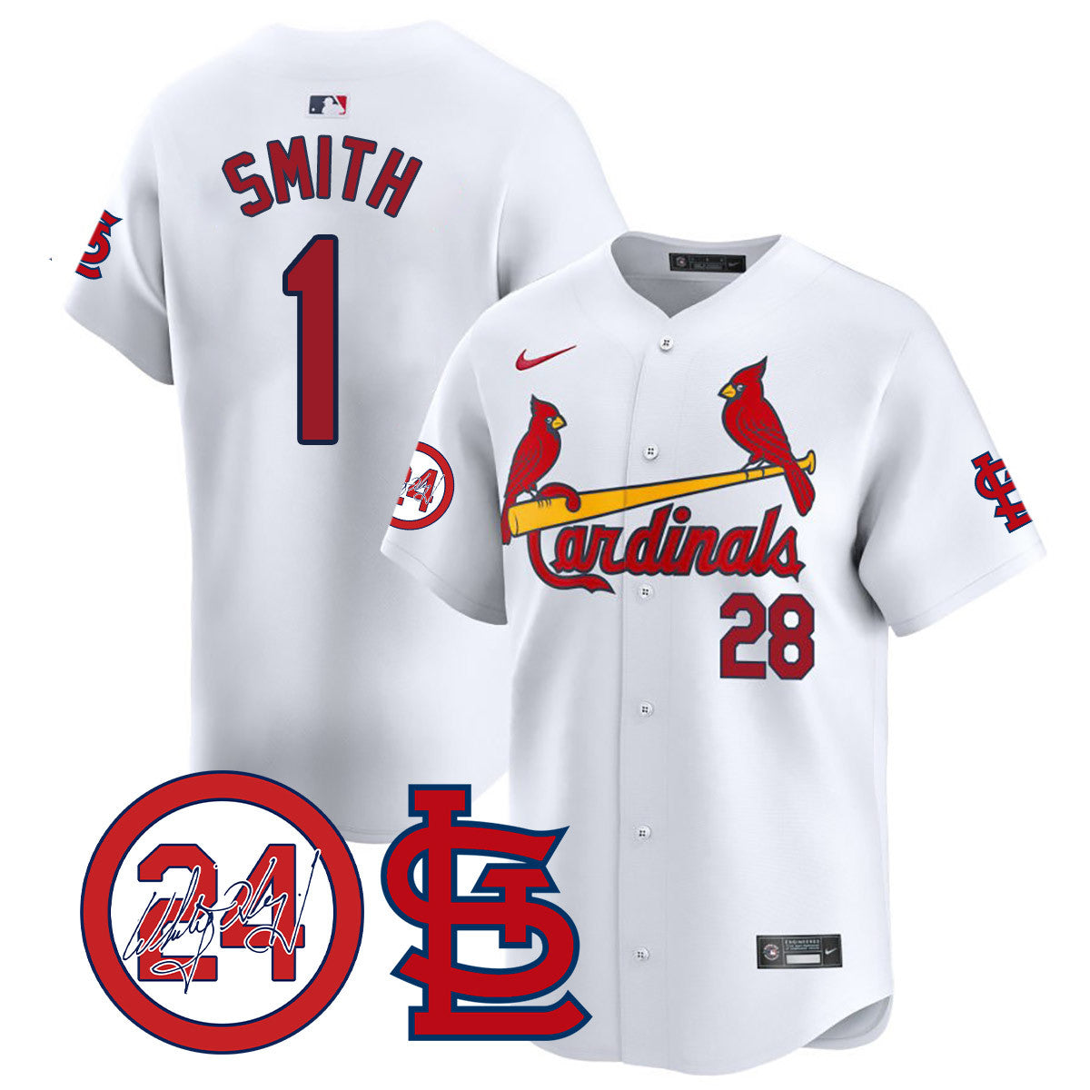 Whitey Herzog Cardinals 2024 Jersey - All Stitched