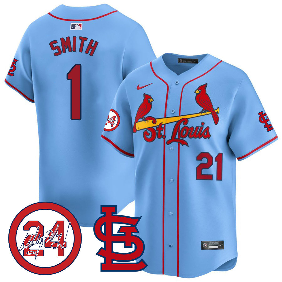 Whitey Herzog Cardinals 2024 Jersey - All Stitched