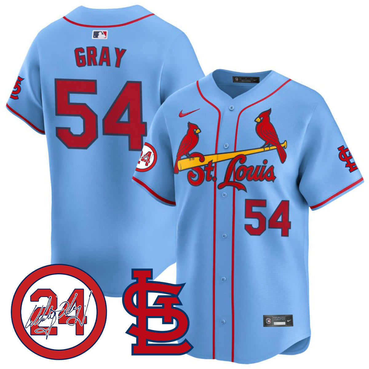 Whitey Herzog Cardinals 2024 Jersey - All Stitched