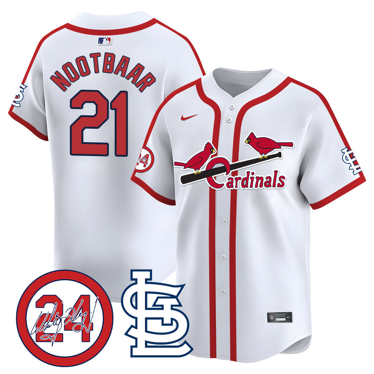 Whitey Herzog Cardinals 2024 Jersey - All Stitched