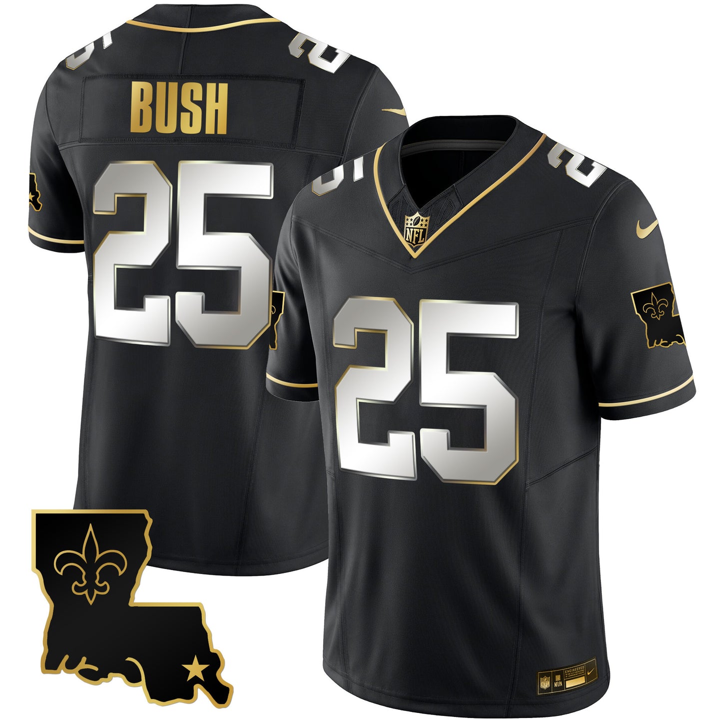 Saints 1987 Legacy Gold Vapor Jersey - All Stitched