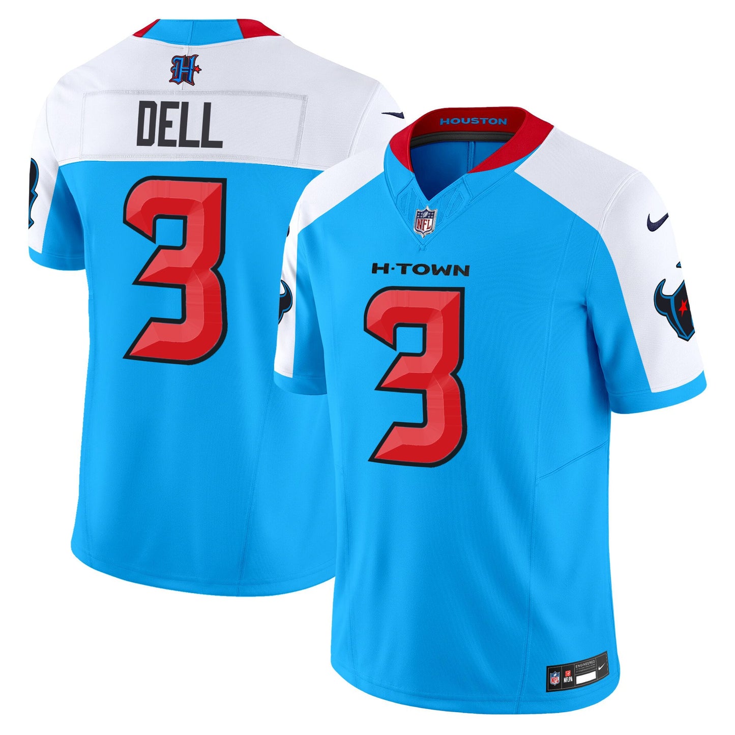 Houston Texans 2024 Vapor Limited Jersey V2 - All Stitched