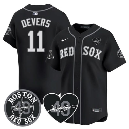 Red Sox Tim Wakefield Memorial Patch Vaper Premier Limited Jersey - All Stitched- All Stitched
