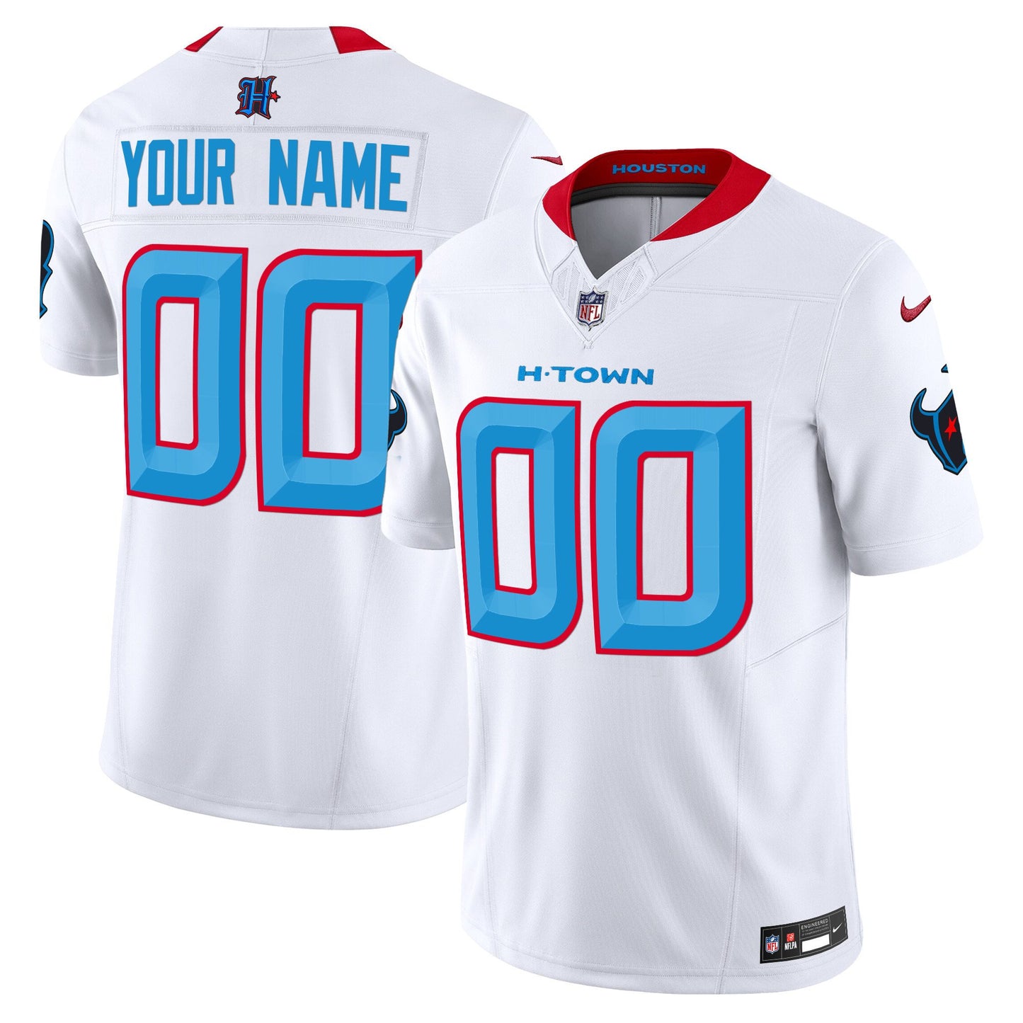 Houston Texans 2024 Vapor Limited Custom Jersey V2 - All Stitched