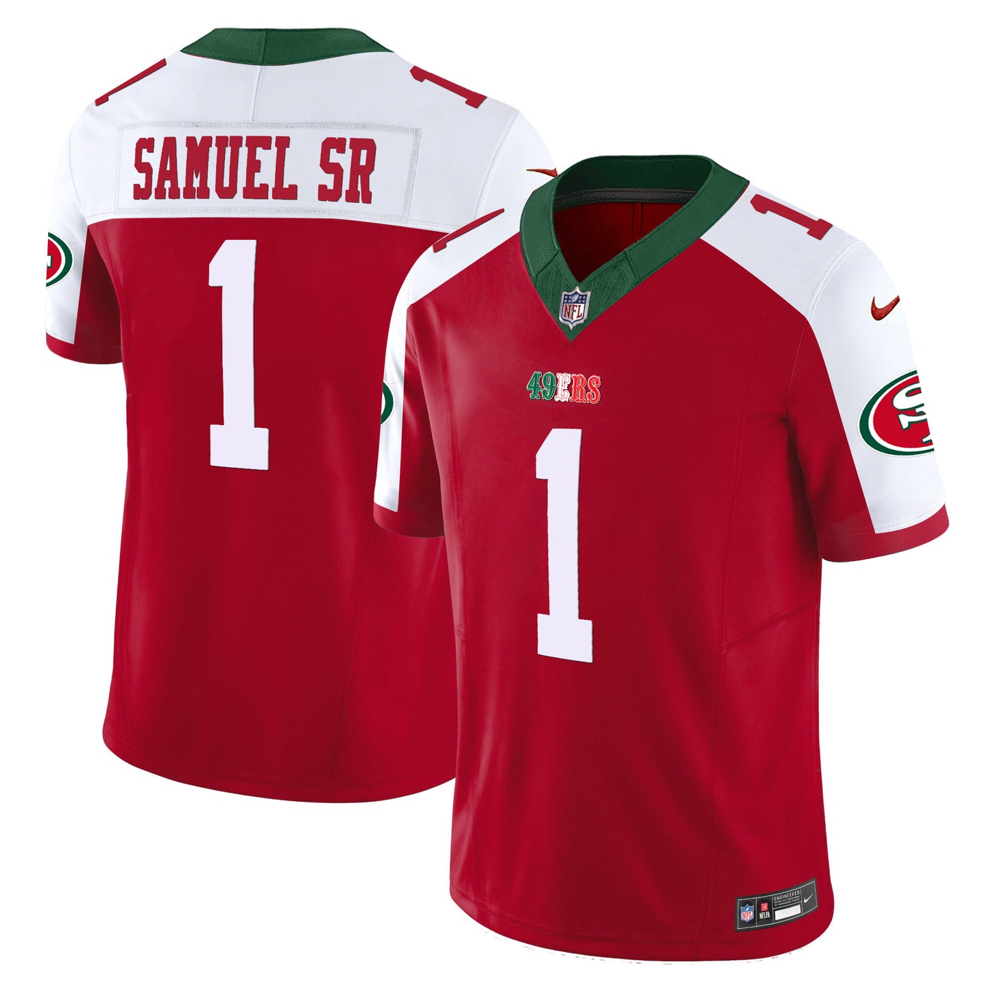 49ers Mexico Vapor Jersey V2 - All Stitched