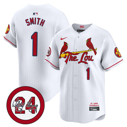 St. Louis Cardinals 2024 City Connect Whitey Herzog Patch Vapor Premier Limited Jersey - All Stitched