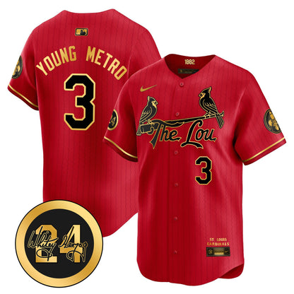 St. Louis Cardinals 2024 City Connect Whitey Herzog Patch Vapor Premier Limited Jersey - All Stitched