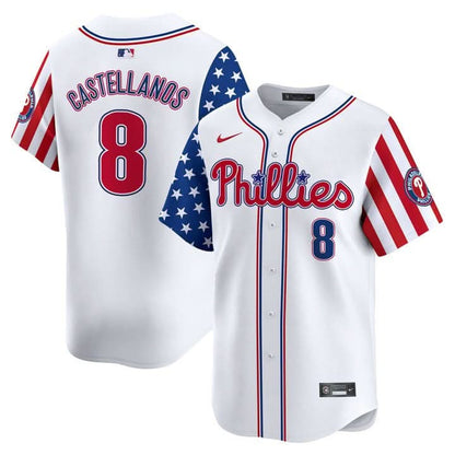 Men's Phillies 2025 Independence Day Vapor Premier Limited Jersey - All Stitched