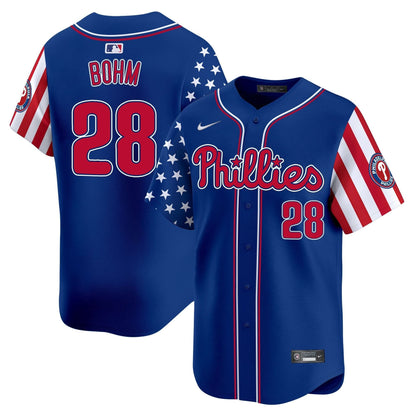 Men's Phillies 2025 Independence Day Vapor Premier Limited Jersey - All Stitched