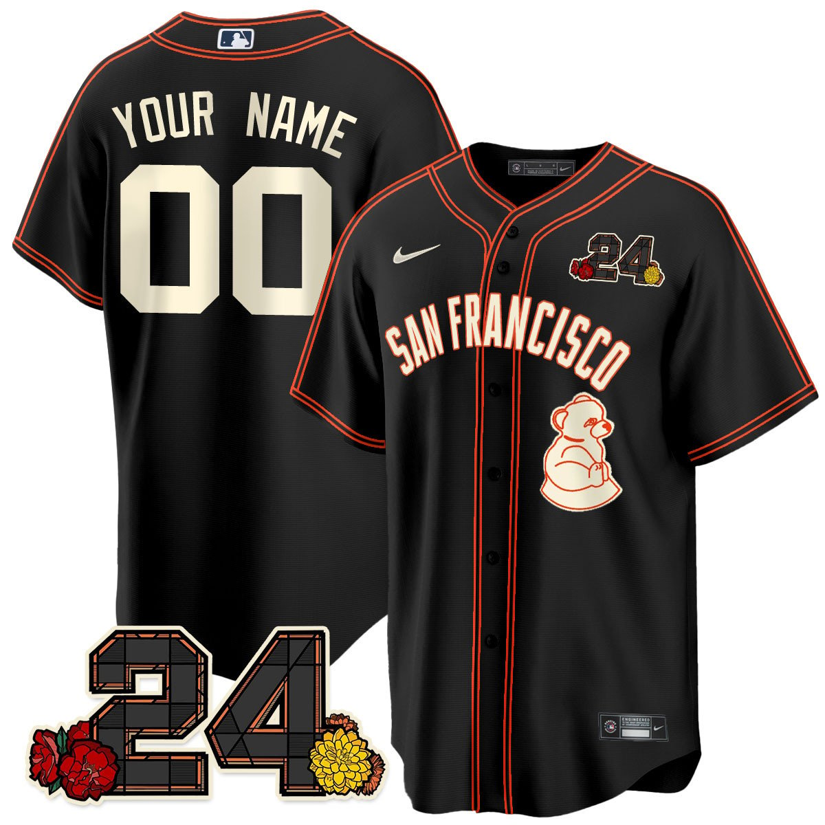 Custom San Francisco Giants 2024 Vapor Premier Limited Jersey - Willie Mays Patch