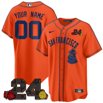 Custom San Francisco Giants 2024 Vapor Premier Limited Jersey - Willie Mays Patch