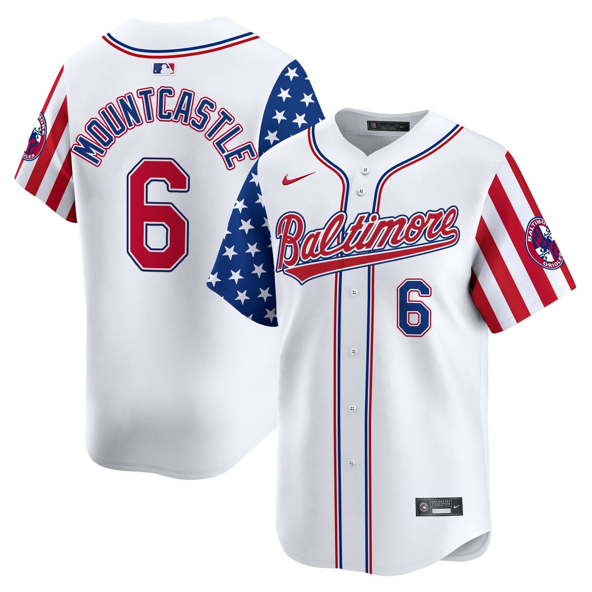 Men's Baltimore Orioles 2025 Independence Day Vapor Premier Limited Jersey - All Stitched