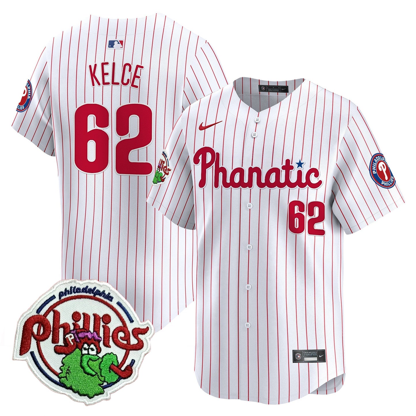 Phillies Phanatic Patch Vapor Premier Limited Jersey - All Stitched