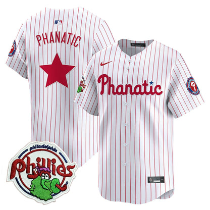 Phillies Phanatic Patch Vapor Premier Limited Jersey - All Stitched