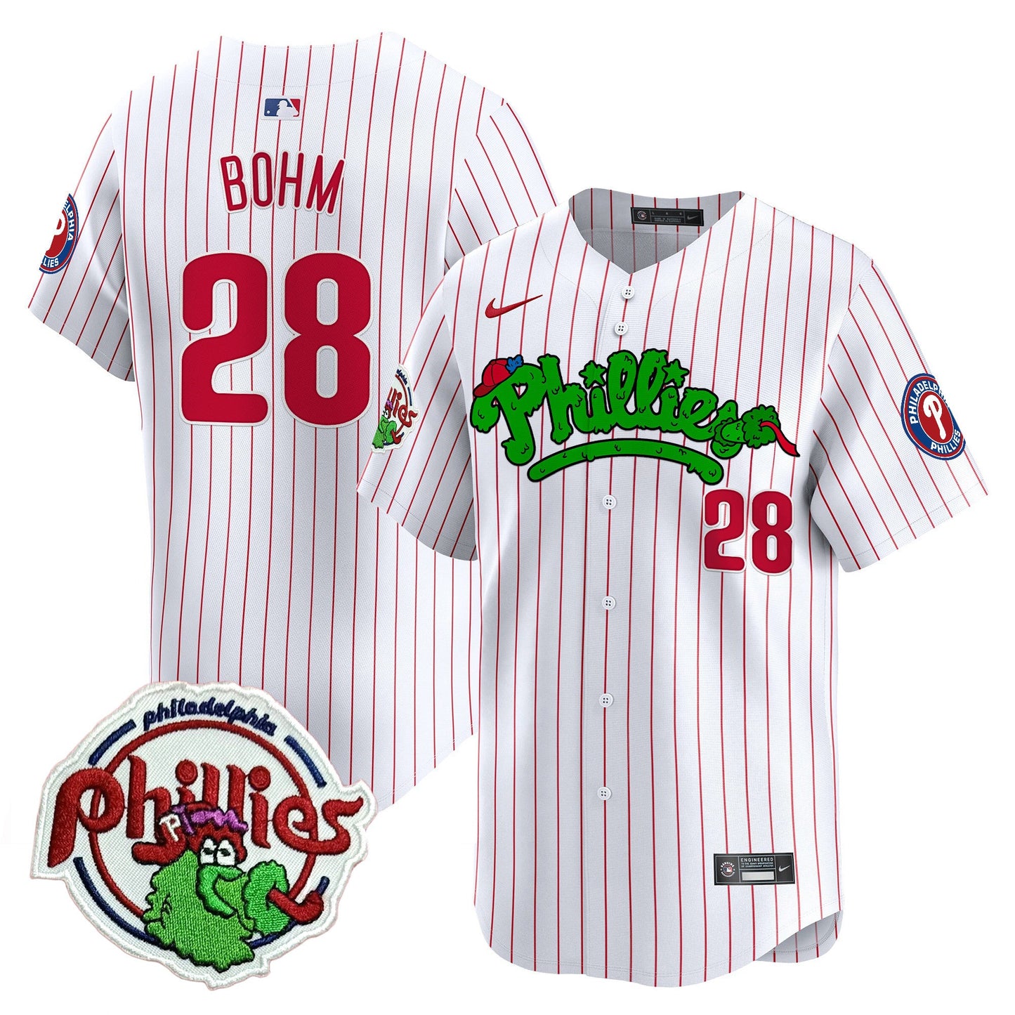 Phillies Phanatic Patch Vapor Premier Limited Jersey V2 - All Stitched