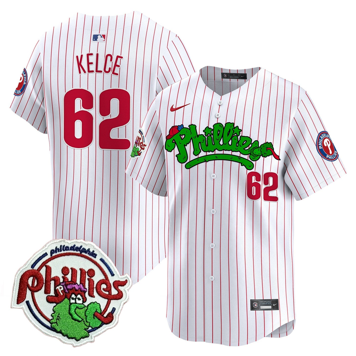 Phillies Phanatic Patch Vapor Premier Limited Jersey V2 - All Stitched