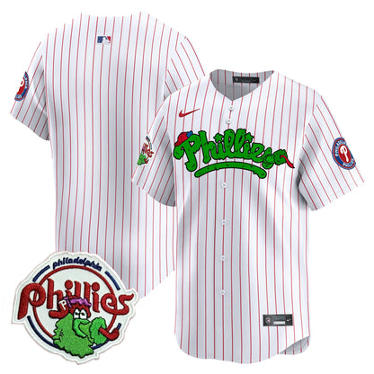 Phillies Phanatic Patch Vapor Premier Limited Jersey V2 - All Stitched