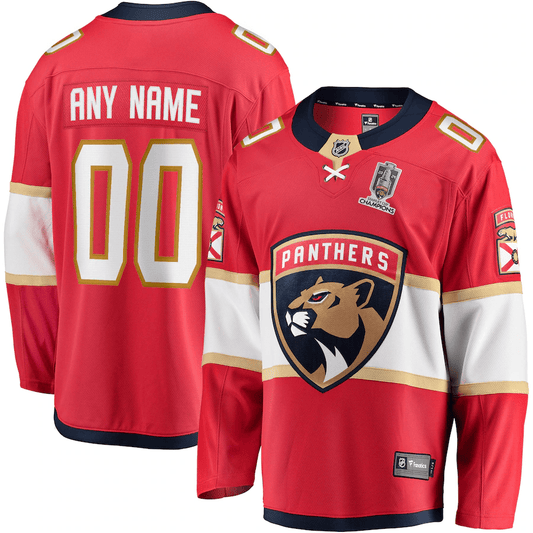 Custom Florida Panthers 2024 Stanley Cup Champions Jersey - All Stitched