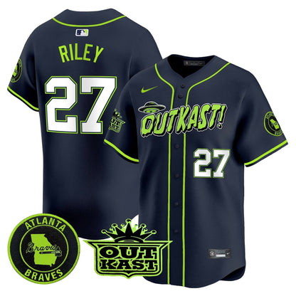 Atlanta Braves Atliens Vapor Premier Limited Jersey V3 - All Stitched