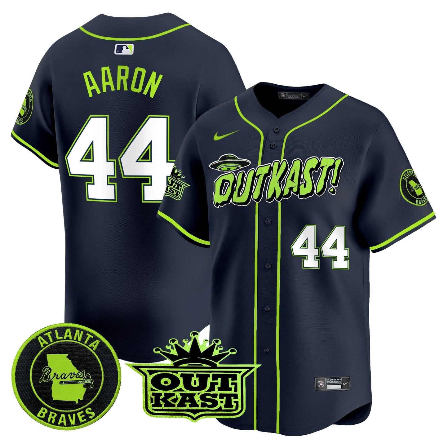 Atlanta Braves Atliens Vapor Premier Limited Jersey V3 - All Stitched