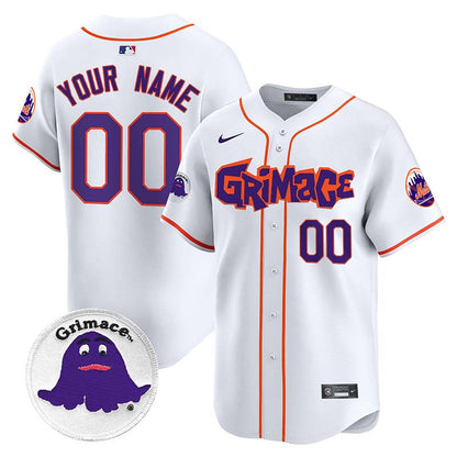 Mets Grimace Vapor Premier Limited Custom Jersey V2 - All Stitched