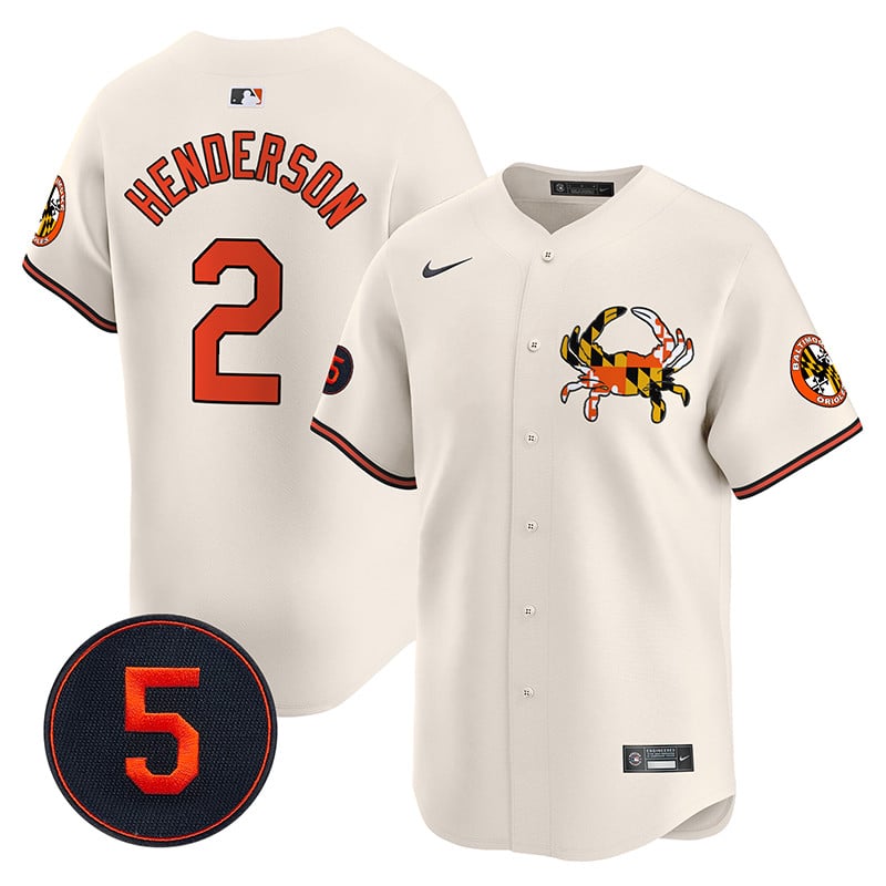 Baltimore Orioles Robinson Patch Vapor Premier Limited Jersey V3 - All Stitched