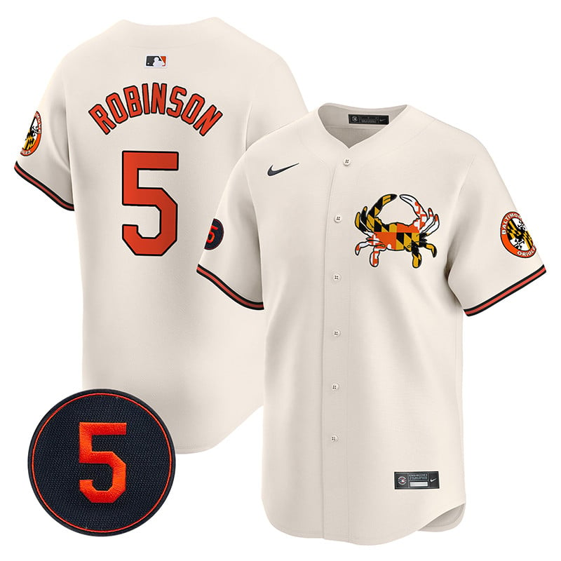 Baltimore Orioles Robinson Patch Vapor Premier Limited Jersey V3 - All Stitched