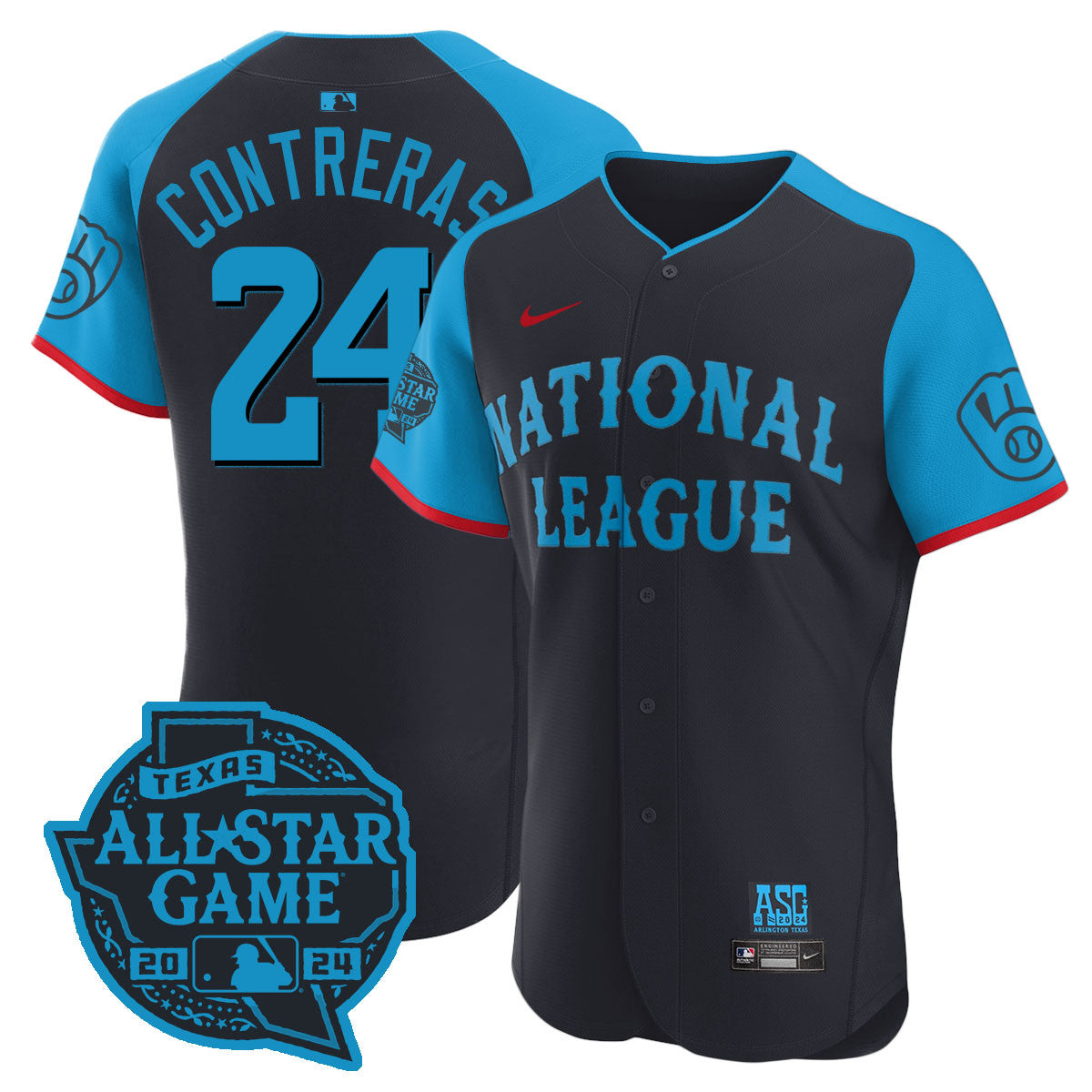 Nation League 2024 MLB All-Star Game Player Flex Base Jersey - All Stitched