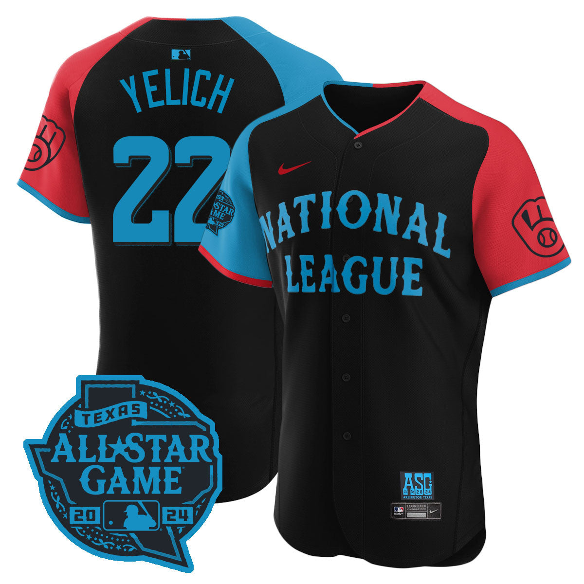 Nation League 2024 MLB All-Star Game Player Flex Base Jersey - All Stitched