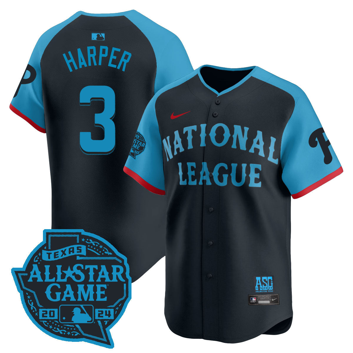 Nation League 2024 MLB All-Star Game Player Cool Base Jersey - All Stitched